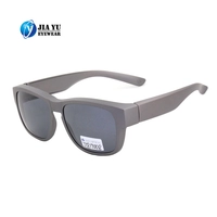 Best Quality Black UV400 Sun Shield Fit Over Sunglasses TAC polarized TR90 Fit Over Glasses